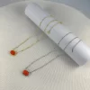 2 Pumpkin Pendant Necklaces