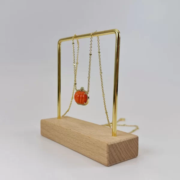 Pumpkin Pendant Necklace Hang