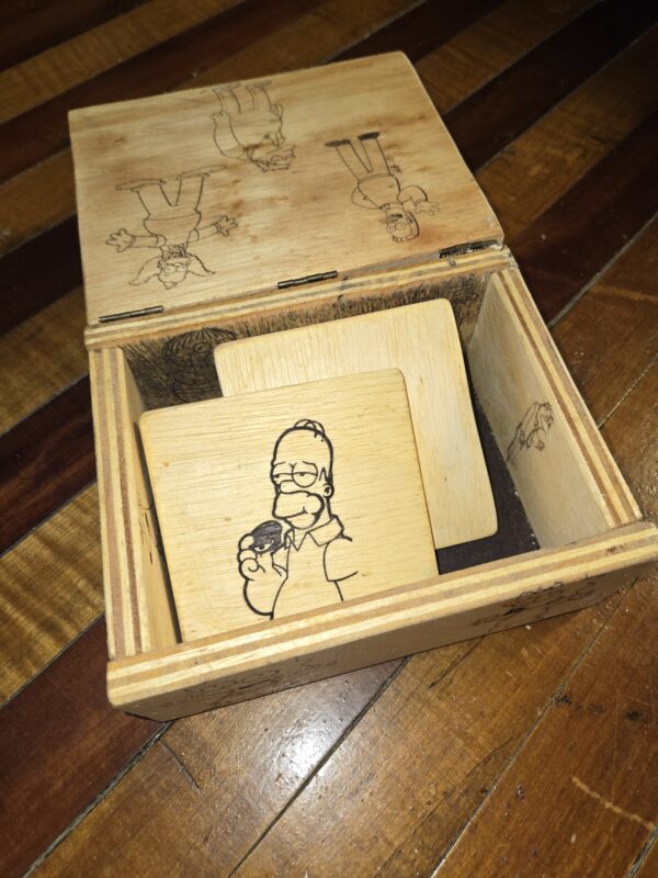 engraved Simpsons box