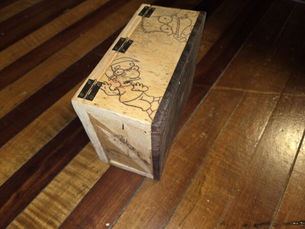 small wooden storage box