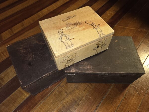 rustic wood gift box